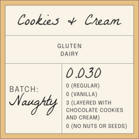 0.030 cookies and cream