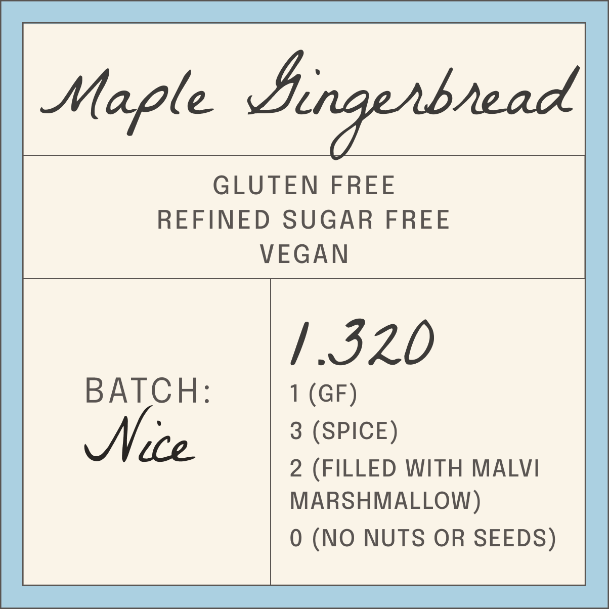1.320 maple gingerbread