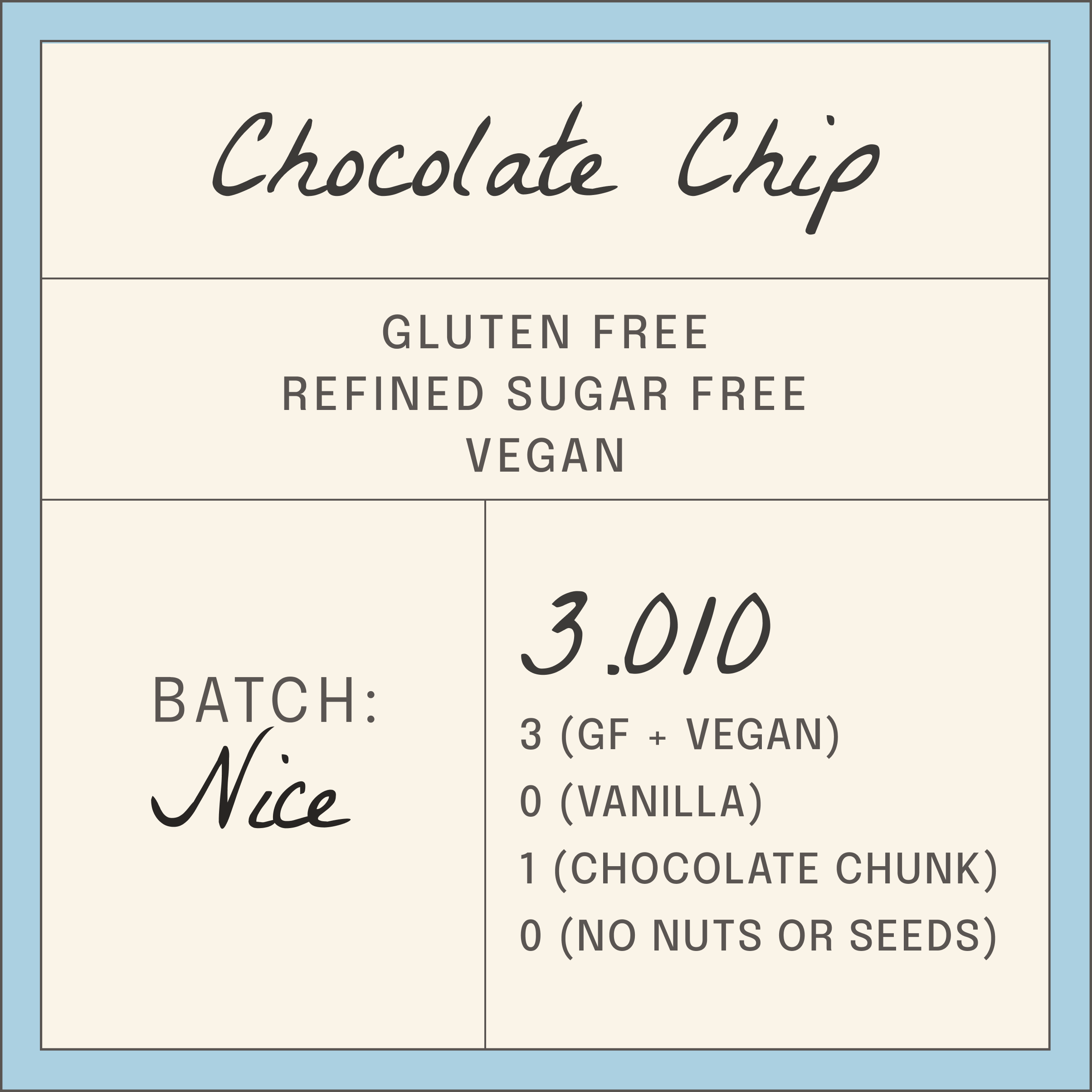 3.010 chocolate chip