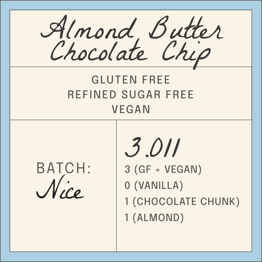 3.011 almond butter chocolate chip