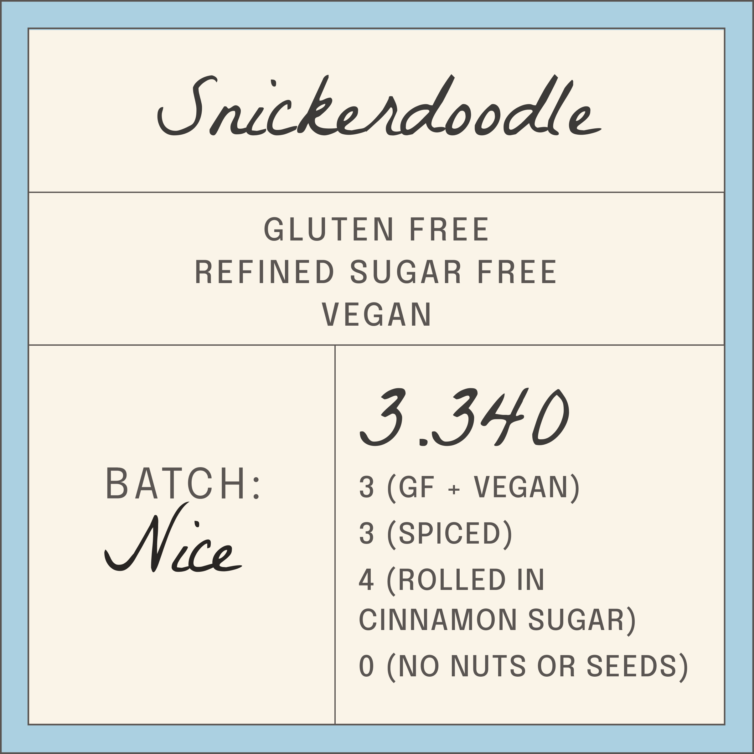 3.340 snickerdoodle